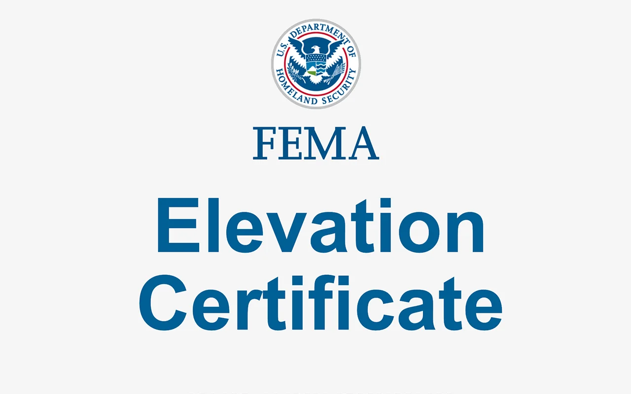 Elevation surveys and FEMA certificates
